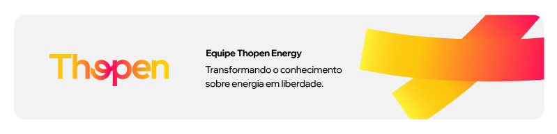 Rodapé de e-mail com a marca e a assinatura Equipe Thopen Energy